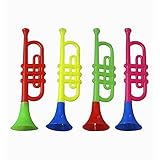 Widmann 2720T - Trompete mit Sound, 30 cm, farbig sortiert, Fasching, Karneval, Mottoparty
