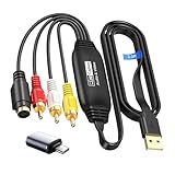 avedio links VHS to Digital Converter, USB2.0 Cpture Card, 1080P Video Capture Device Convert VHS...