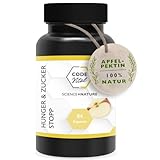 CODE VITAL Hunger & Zucker Stopp | Apfelpektin hochdosiert I 100% Natur | Quillt im Magen auf I...