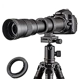 JINTU 420-800mm f/8.3 UMC Teleobjektiv Manueller Fokus Kameraobjektive für Nikon Digitale...