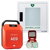 Erste Hilfe Defibrillator & Metallwandkasten mit Alarm für Zuhause/Gewerbe für Laien und Profis...