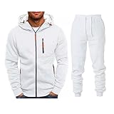 Generisch Hoodie Hose Set Herren Trainingsanzug Casual Jogginganzug Activewear-Sets Für Herren...