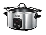 Russell Hobbs Slow Cooker [antihaftbeschichteter 6l XL-Gartopf, programmierbarer Timer/Garzeit]...