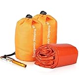 EEEKit 2 Biwaksack with Überlebensausrüstung Pfeife, Wasserdichter Leichter Notfall-Schlafsack...