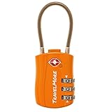 TSA-Kofferschloss | Gepäckschloss mit flexiblem Kabel | TSA-Schloss für Flugreisen | Schlösser...