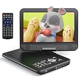 YOTON 12,5-Zoll Tragbarer DVD-Player mit 10,5-Zoll HD-Drehbildschirm, ideal fürs Auto, inkl....