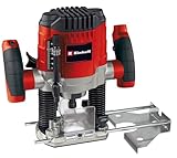 Einhell Oberfräse TC-RO 1155 E (1100 W, Ø 6 und 8 mm, Drehzahlregelung, Parallelanschlag,...