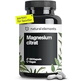 Magnesiumcitrat – 360mg elementares Magnesium pro Tagesdosis – 180 vegane Kapseln –...