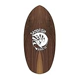 Sandfish Unisex – Erwachsene Walnut Woody Grom Cruiser Skimboard, Mehrfarbig, One Size