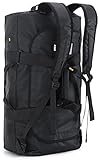 MIER Sporttasche Herren Wasserresistente Reisetasche 60L groß Heavy Duty Convertible Sportrucksack...