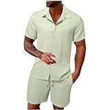 angebote des tages heute deal Sommer Outfits 2024 Kurzarm Sport Set Stretch Bequeme Kostüm Basic...