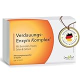 DocVital® Enzym Komplex Verdauungsenzyme Bromelain hochdosiert - 60 Kapseln (Digestive Enzyme) für...