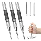 ZMDMAH 3pcs Automatik KöRner, KöRner Metall, Mini Drehbank, FederköRner, Automatischer KöRner,...