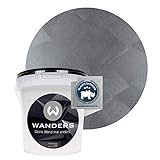 Wanders24® Tafelfarbe Edelmetallic-Grau (1 Liter) Blackboard Paint - Tafellack - abwischbare...