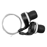 POFET 21-Gang-Fahrradschalthebel, Twist-Shifter-Hebel, Mountainbike, 3 x 7-Gang-Schaltgriff (1 Paar)