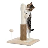 PAWZ Road Katzenkratzpfosten 4 in 1 Katzenkratzer mit Selbstpfleger für Katzen, Katzenkratzstangen...