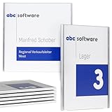 SCHILDER Systeme ALU.flex Türschild 5er-Set – Büroschild aus Alu mit entspiegelter Abdeckung –...