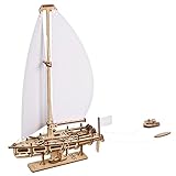 Ugears Ocean Beauty Yacht 3D Puzzle Erwachsene - Segelboot Modellbausatz Erwachsene 3D Holzpuzzle...