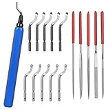 KOMABLEN Entgrater Metall Werkzeug Universal, 360°Rotierender Handentgrater mit 10...