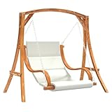 Rantry Hollywoodschaukel mit Auflage Massivholz Fichte mit Teak-Finish Model3200617