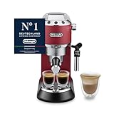 De'Longhi Dedica Style - Perfetto Kompakte Siebträgermaschine Espressomaschine mit Tasten,...