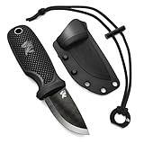 ODENWOLF W-MINI 2 Neck Knife Messer aus starkem D2 Stahl - Kleines EDC Messer Feststehend mit...