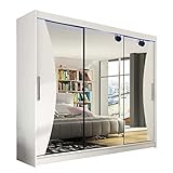 Mirjan24 Kleiderschrank Aston IV, Spiegel, Garderobe, Schlafzimmer, Schwebetürenschrank,...