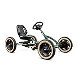 BERG Buddy Retro Grün Pedal GoKart | Kinderfahrzeug, Tretfahrzeug mit hohem Sicherheitstandard,...