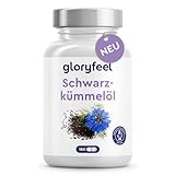 Schwarzkümmelöl - 1000mg pro Tagesdosis (original Nigella sativa kaltgepresst) - 80% essentielle...