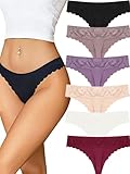 ALL OF ME String Tanga Damen Nahtlos Seamless Tanga Sexy Spitze Slips Nahtlose Unterwäsche Spitzen...