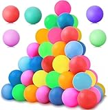 60 Pcs Bunte Tischtennisbälle Ping Pong BäLle 40mm,Spaß Bälle Training Ping Pong Bälle Premium...
