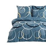 Buymax® Bettwäsche 135x200 100% Baumwolle 2-Teilig Bettbezug - Bettwäsche-Sets 135 x 200cm mit 1...