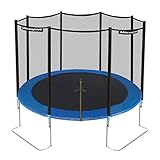 Ultrasport Gartentrampolin Jumper, Ø 366 cm, inkl. Sprungtuch, Federn, Sicherheitsnetz,...