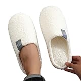 Hausschuhe Herren Damen Winter Warme Damen-Hausschuhe Plüsch Filz Pantoffeln Hausschlappen Kuschel...