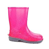 LEMIGO Mädchen Gummistiefel Regenstiefel mit Glitzer Elza (33, pink)