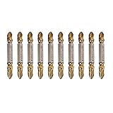 PH2 Kreuz-Bits, doppelseitig, 65 mm, Elektro-Schraubendreher-Bits, Schnellspanner, Bohrer-Bits,...