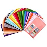 Gtwinsone 40 Farben Filzstoff Basteln zum Nähen Bastelfilz 20 x 30 cm Filzplatten Filzbögen mit...