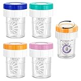 4 Stück Manuelle Kontaktlinsenreiniger,Kontaktlinsen Aufbewahrung,Kontaktlinsenbehälter...