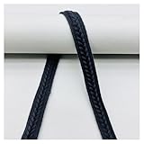 AMateschitz Baumwollseil 15mm Breite Geflochtenes Seil Kordelzugseil Dekorative Schnurschnur Nähen...