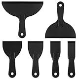 LIQWEI 6 Stück Kunststoffspachtel Set, 6 Größen Wiederverwendbar Spachtel Spachtelmesser Schaber...