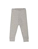 Dilling Baby Leggings für Mädchen & Jungen - Bio Baumwolle Grau gestreift 92