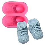 GUMEI 3D Süße Babyschuhe Silikon Kuchenformen Zahnfleischpaste Chocolate Clay Candy Mould Fond