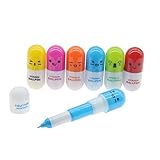 Bontannd 6pcs Teleskop Kugelschreiber Neuheit Kugelschreiber Vitamin-kapsel-Kugelschreiber Zakka...