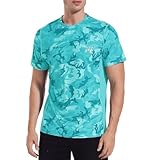 MEETWEE Rashguard Herren, Sportshirt Kurzarm UV Schutz Shirt UPF 50+ Funktionsshirt Atmungsaktiv...