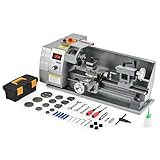 CREWORKS 600W Tisch-Metalldrehmaschine 8x14 Zoll 210x350MM Drehbank Metall 0-2250 U/min...