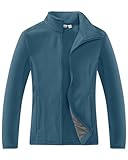 33,000ft Damen Fleecejacke mit Durchgehendem Reißverschluss Stehkragen Damen Leichte Fleece Jacke...