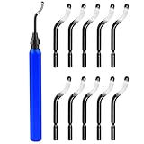 KLVGTIFS Entgrater Werkzeug Universal, Metallgriff Handentgrater mit 10 Stück Schnellarbeitsstahl...