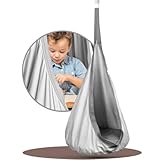 KOJANA Hängehöhle mit Kissen & Innentasche – Textiler Hängesitz für den Innen- & Außenbereich...