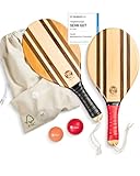 two46 Frescobol - Premium Beachball Set aus Holz | Handgefertigt & Langlebig | TESTSIEGER 2024 |...