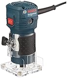 Bosch Professional Kantenfräse GKF 550 (inkl. Parallelanschlag, Rollenführung, Grau, 2x...